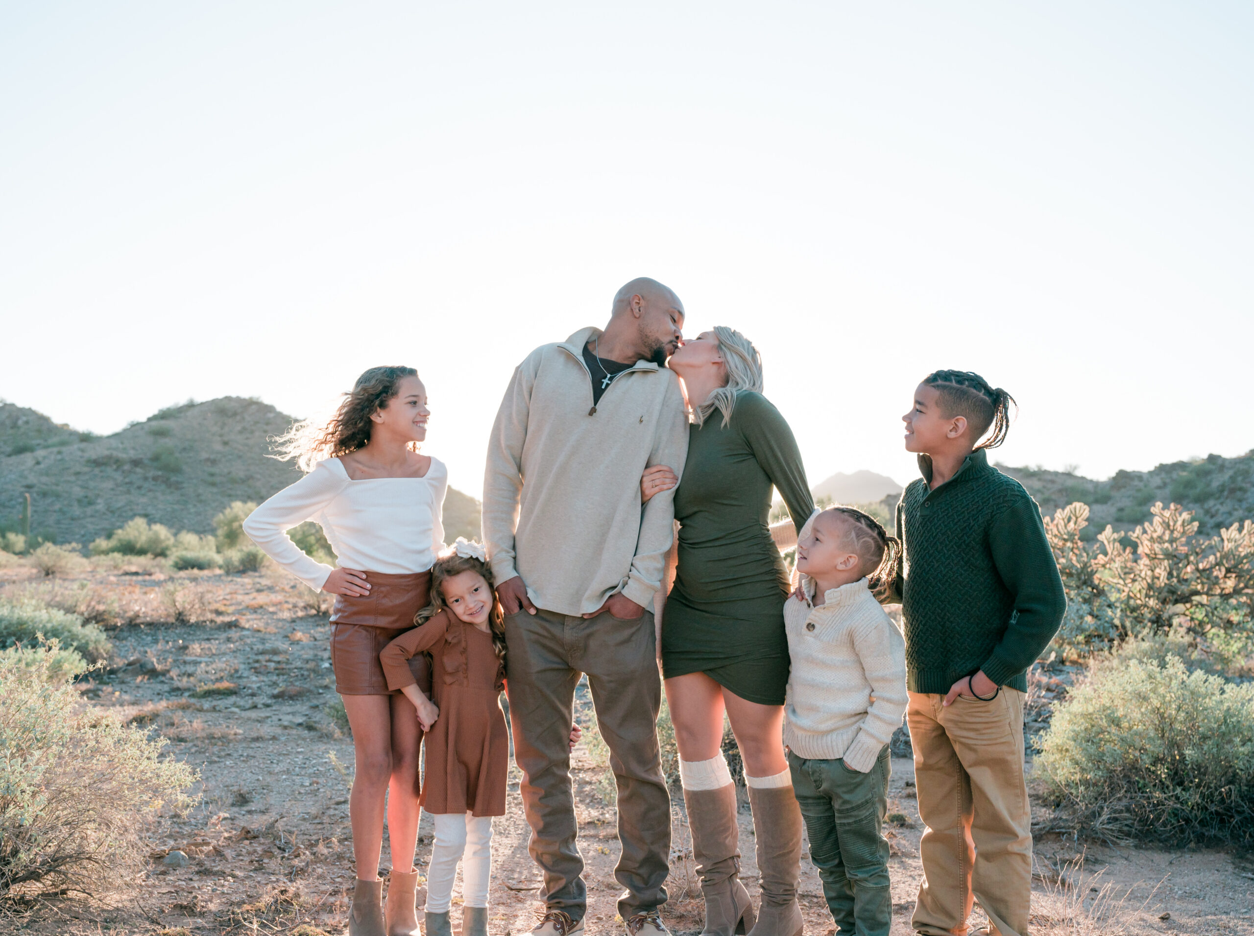 Family portrait session San Tan Mountains Queen Creek Arizona
